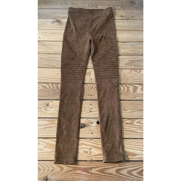 NEW Ooberswank Faux Suede Pull On Pants Size XS Women’s Brown - Picture 1 of 8
